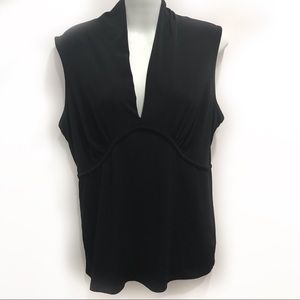Michael Michael Kors Sleeveless Shell Size L Black